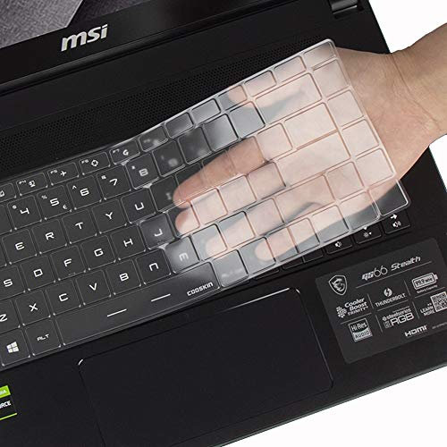 Copertura ultra sottile per tastiera MSI GS66 Stealth 10SFS 10SGS, GE66 WS66 GP66 serie 15,6 pollici, MSI Prestige 15, Summit E15, MSI Prestige 14 Evo 14 pollici, layout USA