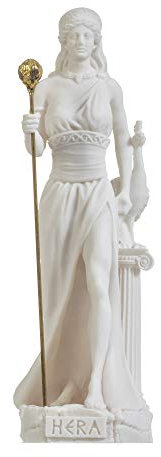 BEAUTIFUL GREEK STATUES Hera Göttin der Ehe, Frauen, Geburt und Familie, Alabaster, 22 cm