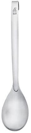 triangle Servierlöffel 1946 – Großer Buffetlöffel aus Edelstahl 18/10 | Extra groß, massiv stabil – 33 cm, gebürsteter Edelstahl, Aufhängehaken, spülmaschinengeeignet