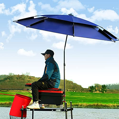 Refue Sombrilla Playa inclinable 200 cm Pincho Ancla de Aren y Protección UV Sombrilla de Pesca Grande, para jardín Piscina Exteriores (Size : 200CM/6.5ft)