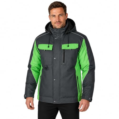 BWOLF Braver Veste de Travail D'hiver Veste Homme Hiver Veste Coupe Vent Homme Avec Capuche