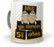 mundohuevo Taza Mis Huevos ya Tienen 51 años. Cerámica AAA - 350 ml.