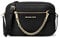 Michael Kors Jet Set Large Leather Crossbody Bag (Black/Gold HW)