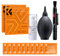 K&F Concept 15-in-1 Camera Lens Cleaning Kit for DSLR, Cell Phones - Air Blowing, Wipes*10, 15ml Cleaning Cloths, Vacuum Cloth*2, Lens Pen