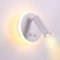 TWSXTE Feux de chevet LED Lampe murale hotel intérieur Lumières mural lit Lampe murale couloir avec interrupteur Noir 3W + 9W (Rond Blanc)