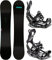 RAVEN Snowboard Set: Snowboard Pure Mint + Bindung FT360 Black (Snowboard 143 cm + Bindung L, FT360 Black)