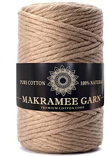 Makramee Garn. Baumwollgarn. Kordel Für Handwerk. Makramee Baumwollkordel