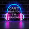 YuanDian Gamer Neon-Schild, kann dich nicht hören, ich bin Gaming Neonlichter für Spielzimmer, coole Geschenkideen für Jungen Gamer Männer Jugendliche, fluoreszierend und weiß geliefert zufällig