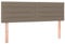 vidaXL Kopfteil 2 STK., Bettkopfteil mit Holzbeinen, Höhenverstellbar Polsterkopfteil für Bett, Betthaupt Bettzubehör Schlafzimmer, Taupe 72x5x78/88cm Stoff