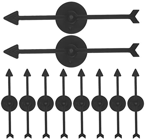 jojofuny Puzzle-Spielzeug 10 Stücke Pfeil Spiel Wahrscheinlichkeit Spinners Kunststoff Zum Drehen Spiel Brettspiel Kit Rad Partyspiel DIY Zubehör Schwarz