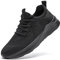 LANGFEUU Damen Turnschuhe Sneaker Schuhe Damen Sportschuhe Laufschuhe Tennisschuhe Outdoor Running Damen Walkingschuhe Straßenlaufschuhe rutschfest Atmungsaktiv Leichtgewichts Schwarz 37