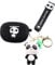 Case for Beats Studio Buds/Buds+ Case with Doll Anti-Lost Lanyard Keychain, XMBYGY Silicone Cartoon Charging Case Covers Compatible for Wireless Earbuds