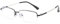 Fullwosing Blaulichtfilter Brille Kurzsichtig -0.50 bis -6.00 Dioptrien Halbrand Metall Fernbrille Damen Herren(-5.50,Schwarz)