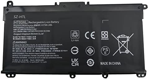 SZ-HTL HT03XL Laptop Akku für HP Pavilion 14-CD 14-CE 14-CF 14-CK 14-cm 14Q-CS 14Q-CY 14S-CF 14S-CR 15-CS 15-DA 15-DB 15-DW 15G-DR 17-BY17-CA L11421-542 L11421-2C2 HSTNN-LB8M HSTNN-DB8R 11.55V41.9wh