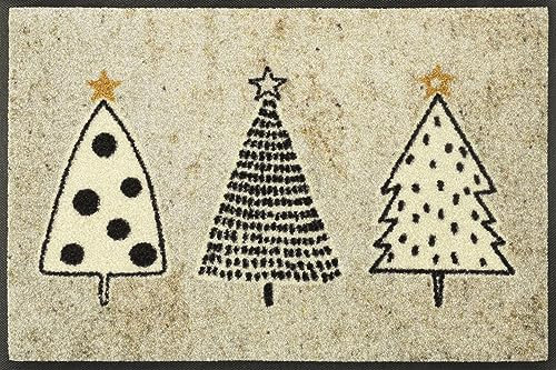 wash+dry Fußmatte, Silent Night 40x60cm, innen und außen, waschbar