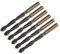 sourcing map 6pcs Jobber Drill Bits 11mm Black Nitride & Gold Titanium Coated 4341 High Speed Steel (HSS) 135 Degree Split Point Twist Drill Bits for Stainless Steel Metal Plastic Wood