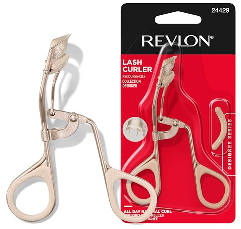 Revlon Designer Series Lash Curler, Eyelash Lift for an Eye Opening Look, with Finger Grips for a Non Slip Grip, Easy to Use, 1 Count