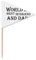NO/NO Dreang Cupcake-Topper, Motiv: World's Best Dad and Husband, Zahnstocher, Dreieck, Flagge