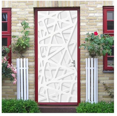 Türtapete Selbstklebend Buddha-Türtapete, Selbstklebender Aufkleber, Wasserfest, Für Türen, Schrank, Schreibtisch, Moderne Möbel, Dekorativ(D,90x200cm)