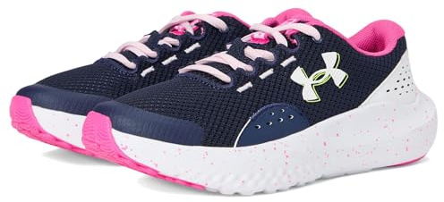 Under Armour Men's Surge 4 Trainers, 410 Midnight Navy Rebel Pink White, 5.5 UK