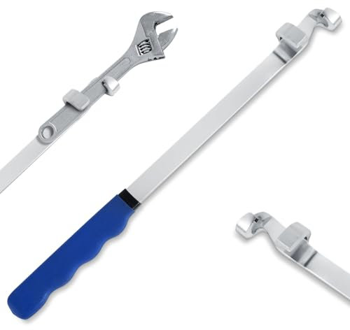 Schraubenschlüssel-Verlängerungswerkzeug 385 mm Zusätzlicher Hebel Verlängerungsschlüssel für Schraubenschlüssel Schraubenschlüssel Verlängerung Schlüsselverlängerung Offset Extension Wrench (Blau)