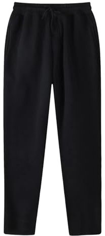 Pantalon de Jogging Femme Chic Élastique Taille Haute avec Poche - Coupe Large Droit pour Sport, Yoga et Fitness