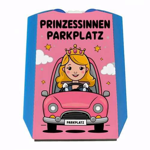 speecheese Prinzessin Parkscheibe - Prinzessinnen Parkplatz Pinkes Auto charmantes Comic-Stil Design Tauche EIN in eine Pinke Welt der Prinzessinnen
