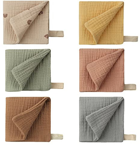 SUMMITDRAGON Musselin Spucktücher Spucktücher Für Babys (Mädchen/Jungen) Baby Kleidung Spucktücher Für Babys Baby Spucktücher 5-teilig