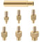 Alrens 7 Stück Lötkolben Einschmelzhilfe Set für Gewindeeinsätze, Lötkolben Spitzen für Einschmelzmuttern Weller ST Serie Lötspitzen 3D Drucker Zubehör, M2/M2.5 M3 M4 M5 M6 M8, mit Adapter