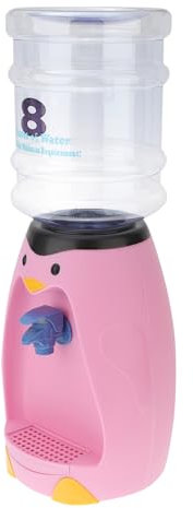 PartyKindom 1Stück Mini Cartoon Wasserspender Desktop Wasserbrunnen Für Zuhause Und Büro Süßer Pinguin Wasserpumpenspender Zufälliger Farbe Und Erwachsene