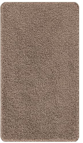 vidaXL rutschfeste Badmatte Braun 70 x 120 cm PP, rutschfeste Badematte, moderner Badezimmerteppich, maschinenwaschbar, strukturiert, langlebig, gemütliches Wohnaccessoire