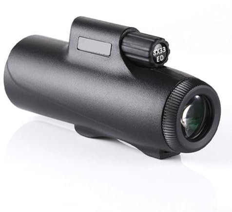 Télescope monoculaire 8 x 33, système optique grand angle IPX7 étanche avec lentille ED pour smartphone compatible avec les voyages et le camping