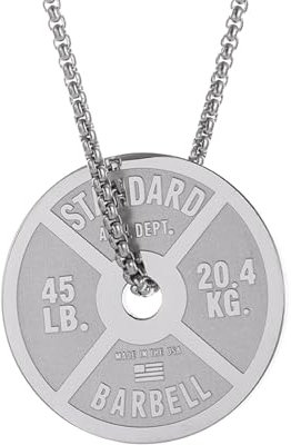 Antik Silber Ton 45 Lb Hantelscheibe Glamour Doppelseitig Fitness Gym Sport Glamour Fitness Schmuck Basteln