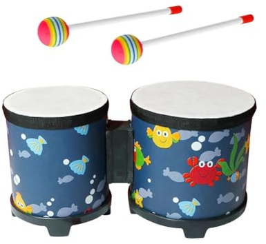 Flaroey Set di Batteria per Adulti, Bambini, Principianti, Professionisti, Strumenti A Percussione Accordabili, Durevoli
