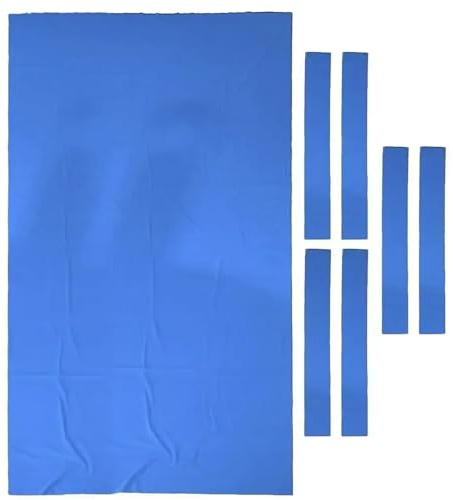 RUWLFE 7-Fuß-/8-Fuß-/9-Fuß-Billardtische, Billardtuch aus Kammgarnfilz, Zubehör FüR Clubs(2.4m X 1.45m Blue)