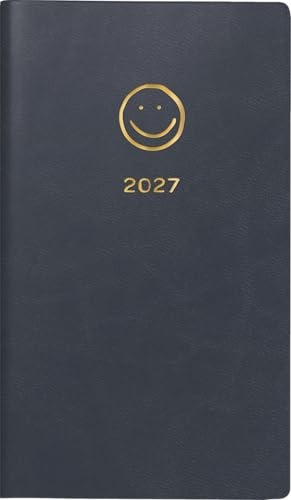 rido/idé Taschenkalender Mod. Taschenplaner int. 2027 „Smile“ | A6, Kunstleder: 2 Seiten = 1 Woche