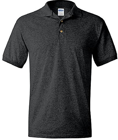 Gildan Adult DryBlend Jersey Short Sleeve Polo Shirt (3XL) (Dark Heather)