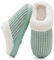 Mabove Hausschuhe Damen Winter Wärme Bequem Plüsch Pantoffeln Indoor Home rutschfeste Kuschelig Weite Leicht Slippers（Grün.HST,38/39 EU）