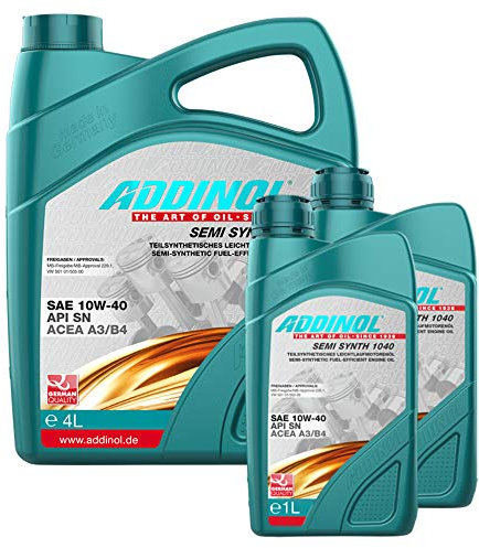 Addinol Motoröl 10W-40 Semi Synth 1040 5L + 2X 1L