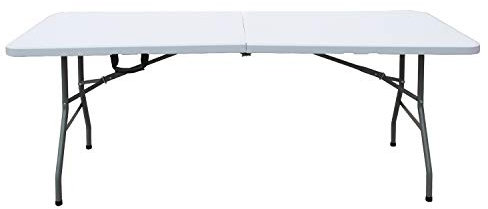 SogesHome Gartentisch Klapptisch Faltbarer Campingtisch aus Aluminium Keine Montage und leicht zu tragen,180 * 74 cm,HP-180CZ-SH-01