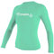 O'Neill Wetsuits Women's Women's Basic Skins Long Sleeve Rash Guard Shirt, Light Aqua, XL UK