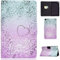 Succtop Coque Galaxy Tab A 8 Pouces 2019 Housse de Protection Portefeuille Stand Etui Tablette avec Anti-Slide Belt/Fente Carte pour Samsung Galaxy Tab A 2019 8.0 SM-T290/SM-T295 Cœur