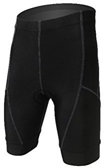 YFPICO Kinder Fahrrad-Shorts/Rad-Hose Mit Innenhose/Mountainbike - Atmungsaktiv schnelltrocknend, Schwarz, 134/140