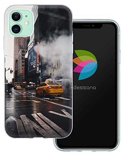 dessana New York City Lifestyle transparente Schutzhülle Handy Case Cover Tasche für Apple iPhone 11 NYC Taxi