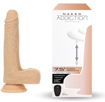 Naked Addiction Realistischer ferngesteuerter rotierender und hüpfender Dildo