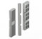 DOJA BARCELONA | Cuñas Acristalamiento 8mm | Cuñas para Cristales Gris | PACK 300 | Cuñas Plastico para Espaciar Objetos | Calzos para Cristales, Calzo de Plastico, Cuñas de Plastico para Vidrio