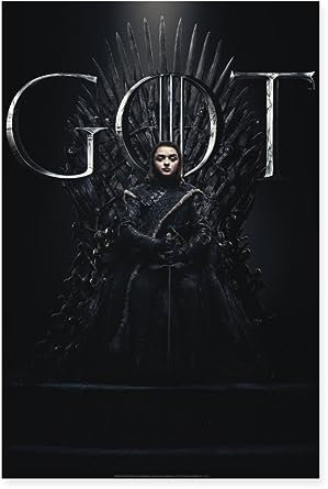 Spreadshirt Game Of Thrones Arya Stark GOT Poster 40x60 cm, One size, Weiß