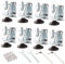 Lot de 8 niveleurs M10 robustes réglables pour pieds de meubles, pieds de nivellement pour tables, avec vis d'installation, étagères pour armoires, établi avec écrous de verrouillage