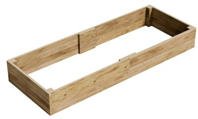 Conka Garden - Wooden Raised Bed Kit - Large Garden Planters for Vegetables, Herbs, Flowers – Start Growing Plants Earlier & Better - Durable & Resistant FSC Treated Timber 90cm L x 240cm W x 30cm H