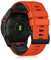 LanQii 26mm QuickFit Silikon Armband für Garmin Tactix 8 51mm/Enduro 3/2/1/Descent Mk3i/Mk2i/Mk2/Mk1, Ersatzarmband für Garmin Fenix 8 51mm/7X Pro Solar/7X/6X/6X Pro/5X/5X Puls - Orange+Schwarz